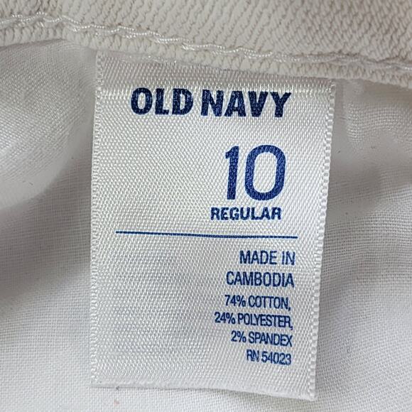 Old Navy Jeans Womens 10 White Rockstar Low Rise Capri Stretch Denim Casual - Picture 5 of 12
